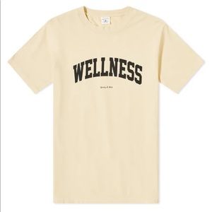 Sporty & Rich Wellness Ivy Tee Cream & Black